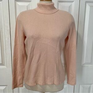 Chadwick 100% Cashmere Pink Turtleneck Sweater